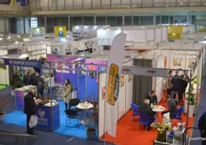 The Agro Belgrade 2023 exhibition with some of the stands in one of the halls.
